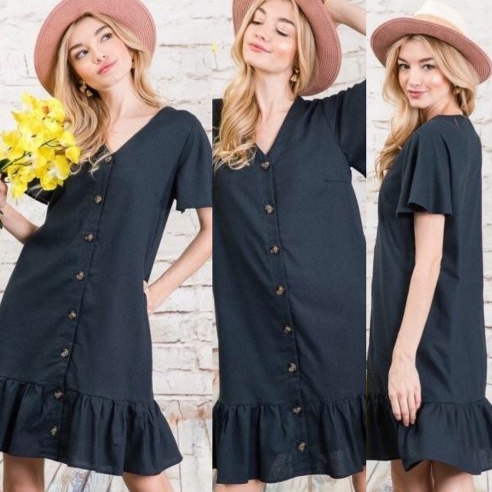 Brand new boutique button down dress